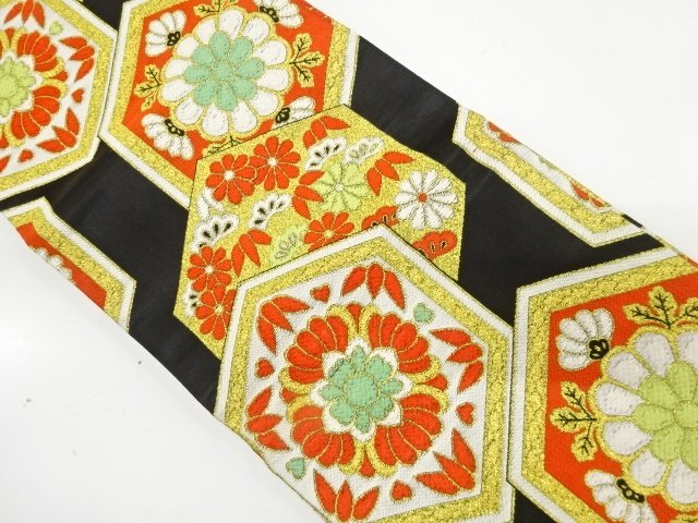 Japanese Kimono / Antique / Hanhaba Obi Combined weave